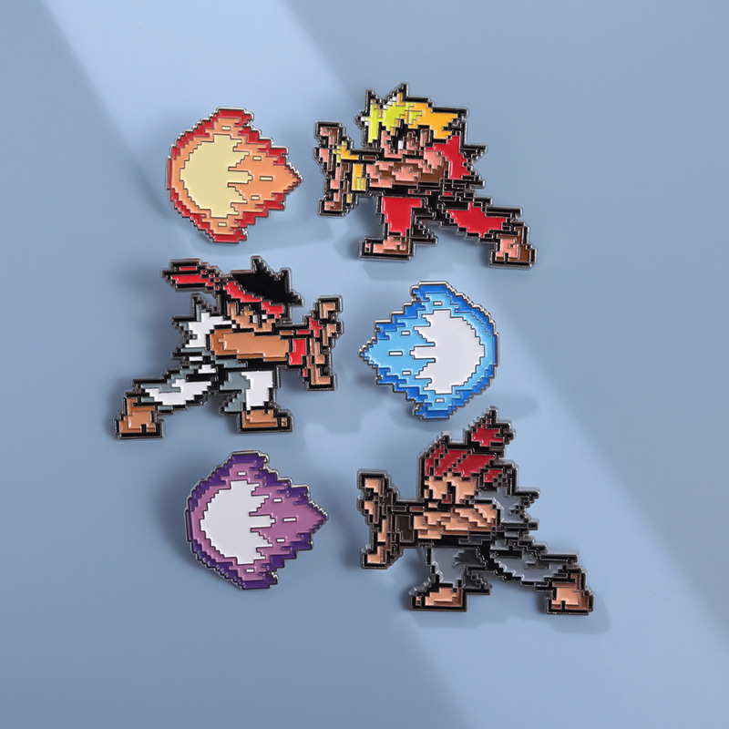 Street Fashion Game - Alfileres de juego Street Fighter, insignias