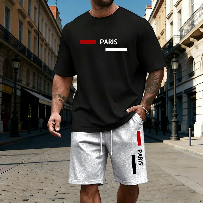 Street Fashion Paris - Conjunto Deportivo para Hombre, Estampado París
