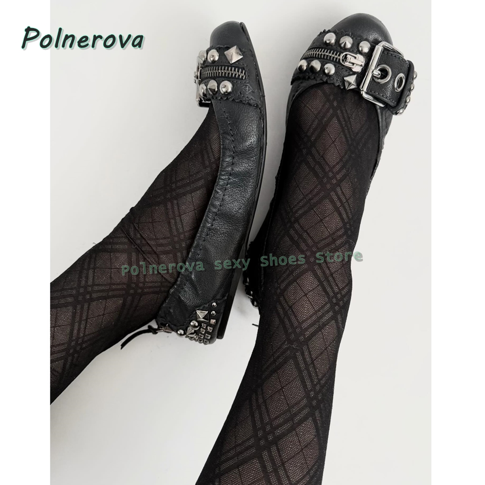 Street Fashion Shoes - Zapatos Mary Jane con Hebilla de