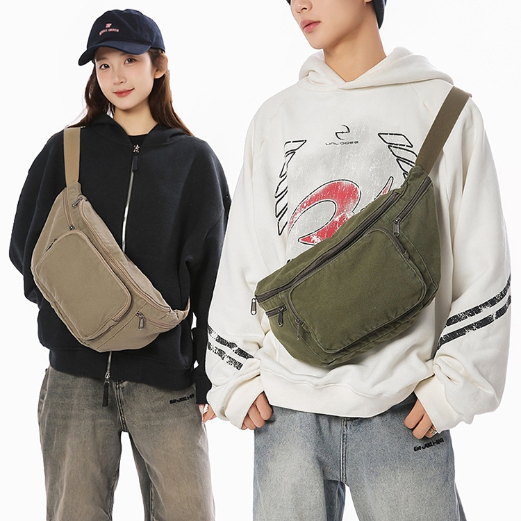 Bolso bandolera de lona inform - Korean Street Fashion Female reseña y precio