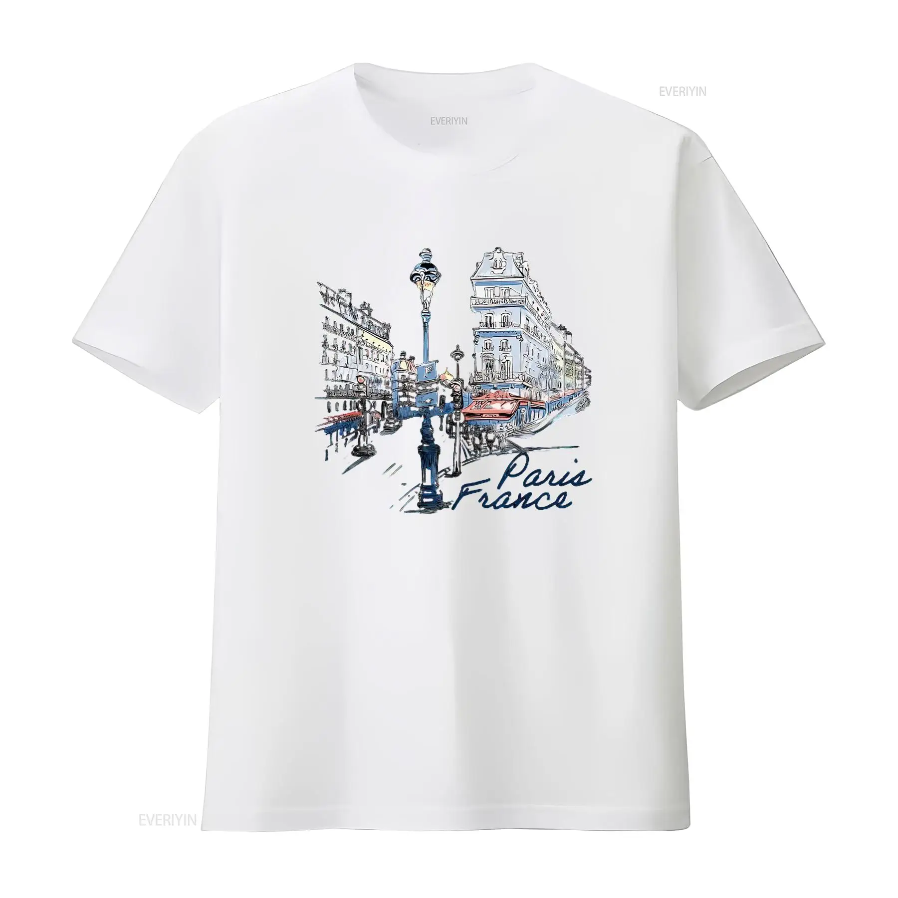 Camiseta de recuerdo de París, - Street Fashion Paris reseña y precio