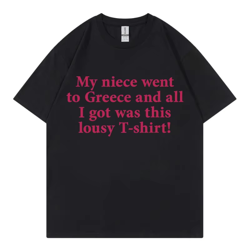 Mi sobrina fue a Grecia, camis - Street Fashion Greece reseña y precio