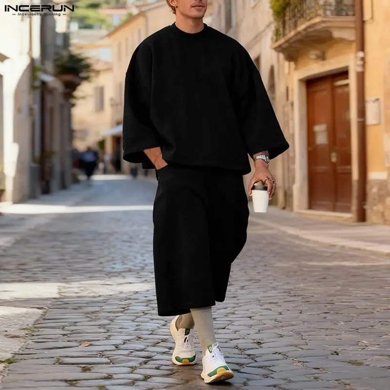 Conjuntos INCERUN para hombre, - Street Fashion Casual reseña y precio