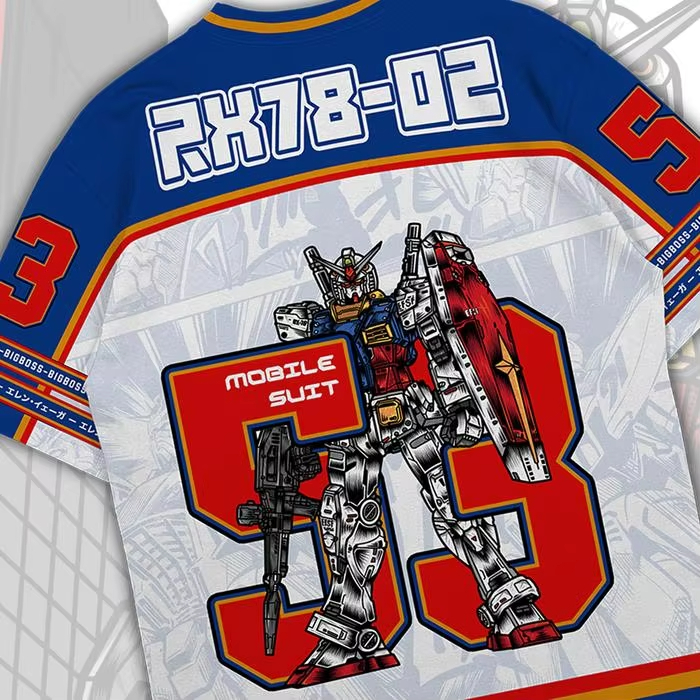 Camiseta Gundam RX78 Anime Mec - Street Fashion Kpop reseña y precio