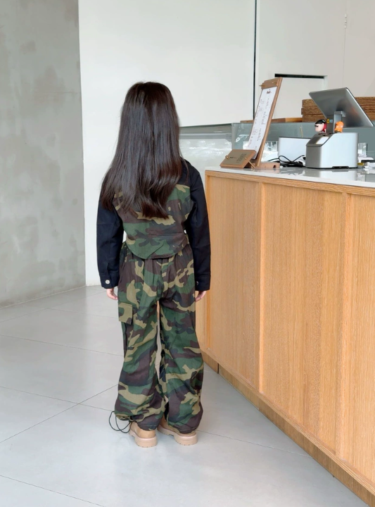 Traje de Hip Hop con Camuflaje - Street Fashion Kpop reseña y precio