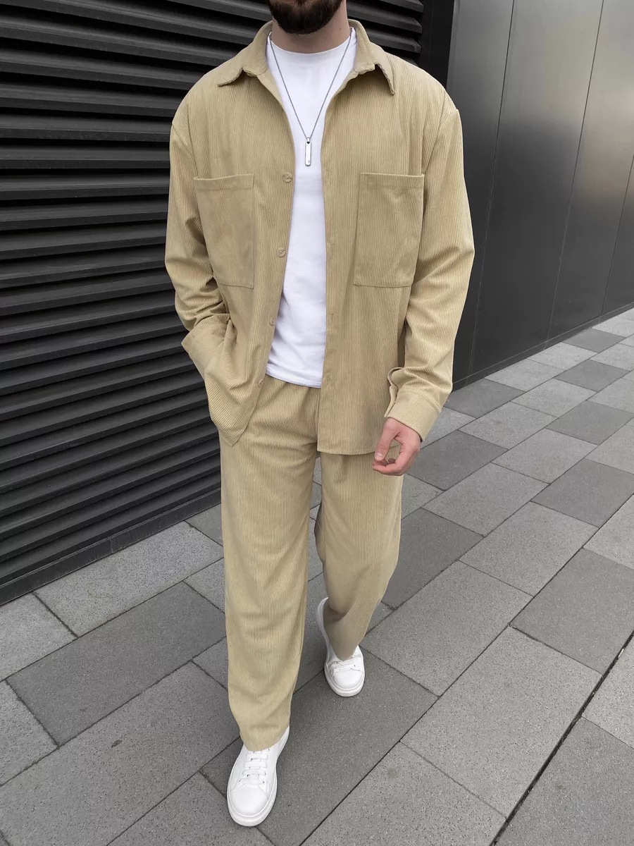 Conjunto de Dos Piezas de Pana - Street Fashion Casual reseña y precio