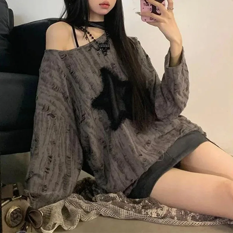 Camiseta Y2K con estampado de  - Street Fashion Kpop reseña y precio