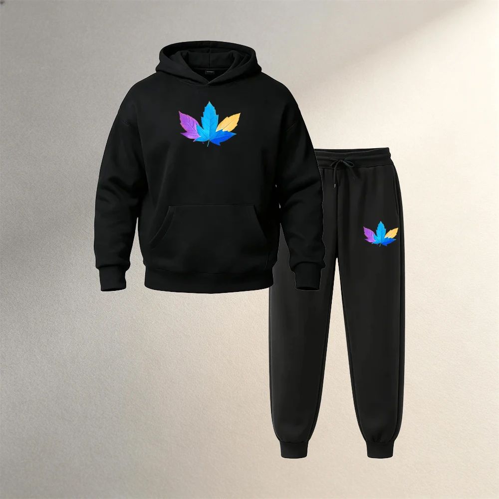 Conjuntos de sudaderas con cap - Street Fashion Casual reseña y precio