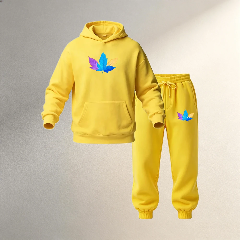 Conjuntos de sudaderas con cap - Street Fashion Casual reseña y precio